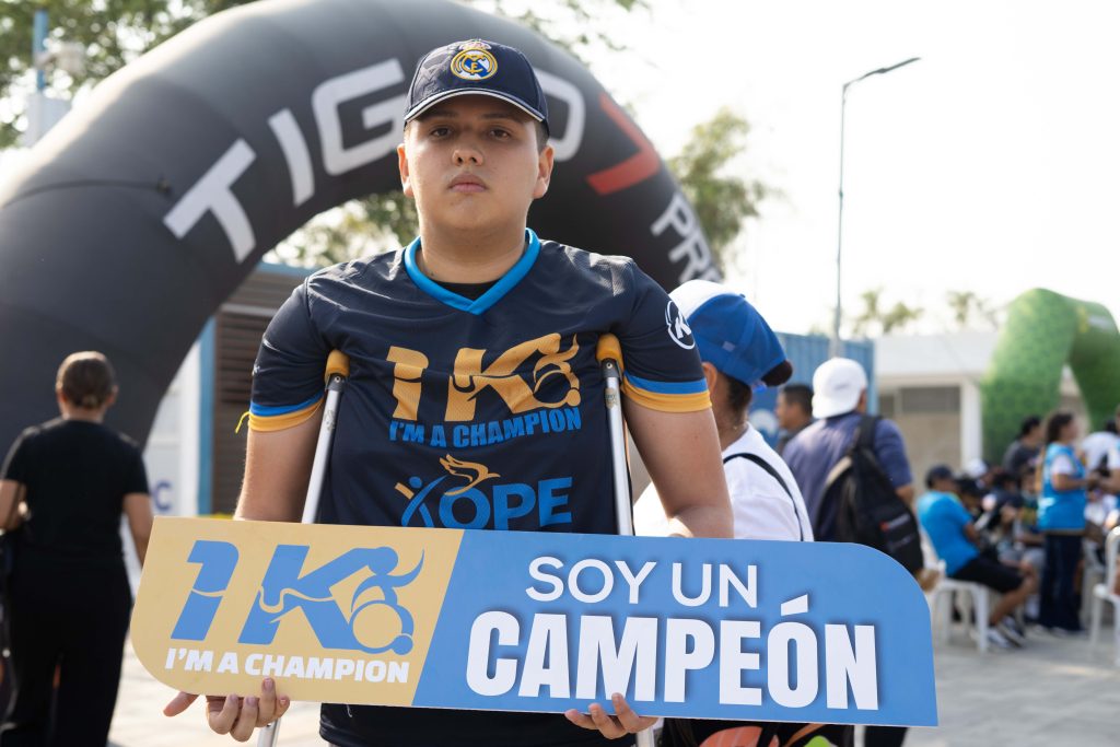 Familias y participantes de I’m a Champion 1KM